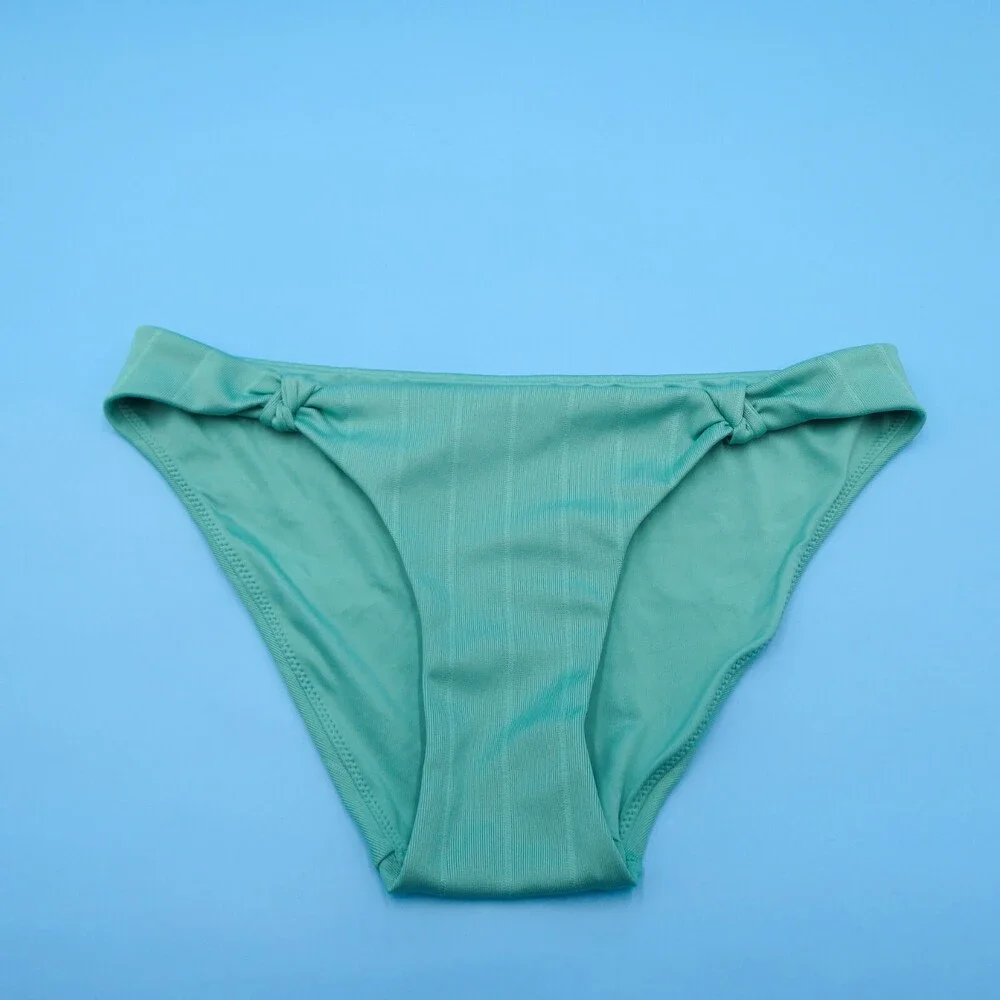 Victorias Secret Medium Green Twisted Top Brazilian Bikini Bottom Swimwear Beach